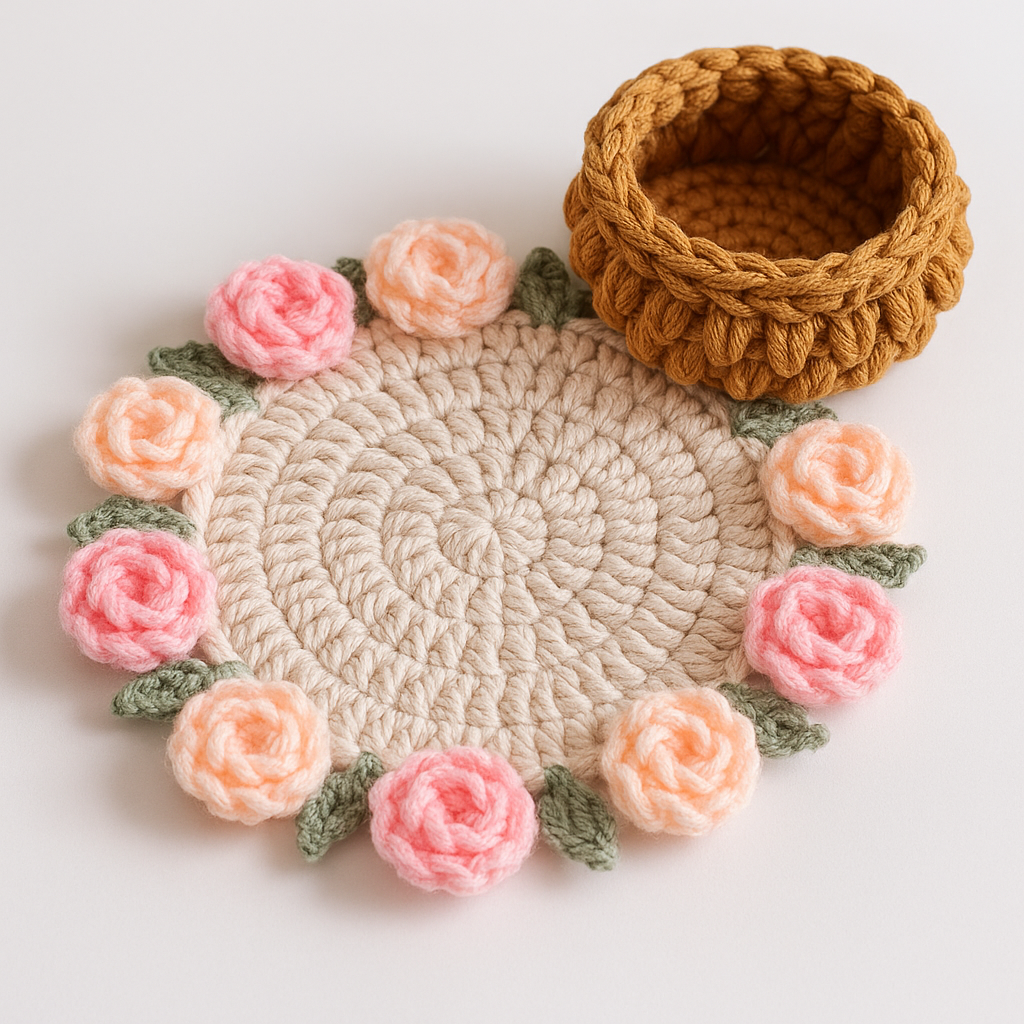 Handmade Crochet Coaster